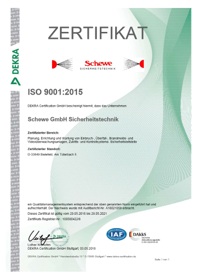 Erfolgreiche Umstellung des Qualitätsmanagementsystem auf die aktuelle ISO 9001:2015